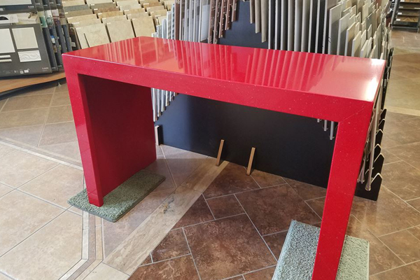 Custom Red Quartz Desk